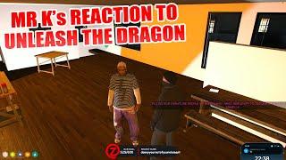 Mr K's FIRST Reaction To Zolo's Song For Him - Unleash The Dragon  | NoPixel | GTA 5 RP | CG