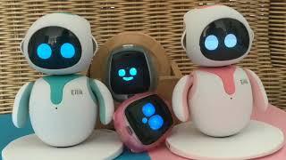 2 Eilik Little Companion Robots: Eiliks are Hilarious & Brilliant!  Eiliks interacting 2