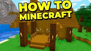 How To Minecraft: Building a Starter Home! (Survival  1.16 Let's Play) [#1]
