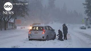 Bomb cyclone slams into West Coast