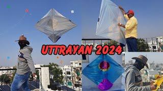 Uttrayan 2024 Vlog🪁 | Vasi Uttrayan🪁| Fly INDIA'S Biggest Kites In Ahmedabad