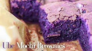 Chewy Ube Butter Mochi | Ube Mochi Brownies | Hawaiian Dessert