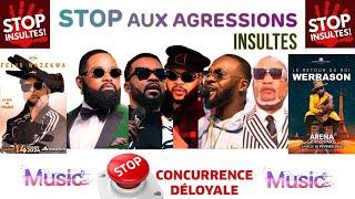 BUZOBA #MUSIQUE ! INSULTES, AGRESSIONS.. LA COMPLICITÉ DE LEADERS ; FERRE, FALLY, WATA, KOFFI, WERRA