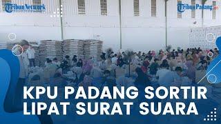 KPU Padang Lakukan Sortir Lipat Surat Suara