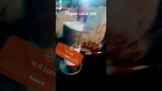 is it cool? #papercraft #cola #papercola #coolprojects