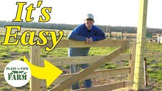 How to Build a Simple Wooden Gate - Small Farm DIY