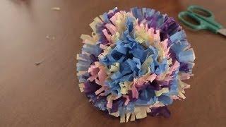 How to Make Paper Hawaiian Flowers : Paper Art Projects