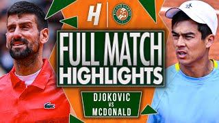 Novak Djokovic vs Mackenzie McDonald - FULL Match Highlights | Roland Garros 2025