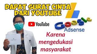 KARENA KONTEN EDUKASI, YOUTUBE KIRIM SURAT || Adsense || drh Mirza Yusa || Dokter Hewan