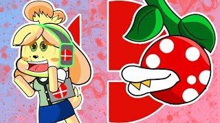 ISABELLE & PIRANHA PLANT Super Smash Brother Parody (Animation)