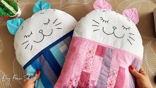 Patchwork Kitten Pillows: A Cute Project for Kids and Adults | Пэчворк Подушки-Котята: Милый Проект