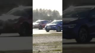 VW Golf R vs Civic Type R #dragrace #youtubeshorts #vwgolfr #civictyper  credit -Carwow #ytshorts