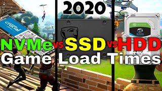 HDD vs SSD vs NVMe M.2 gaming | Samsung 7200rpm HDD vs Kingston A400 SSD vs Crucial P1 NVMe M.2