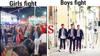 Girls vs boys fight | girls vs boys | meme