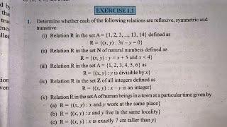 EX 1.1 Q6 TO Q16 SOLUTIONS OF RELATIONS AND FUNCTIONS NCERT CHAPTER 1 CLASS 12th(PART2)