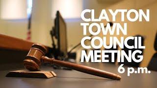 Clayton Town Council Meeting - December 16, 2024