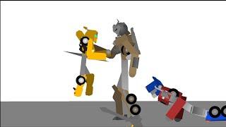 Stick nodes TF ROTB Bee and Optimus Prime vs Scourge part 2