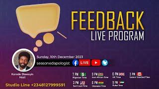 Seasoned Apologist Live: Feedback Live Show