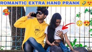 Romantic Extra Hand Prank On HOT Girl  | Part 1 | It's a_SRS_Prank