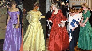 Fashion Designer Royal Princess Diana's Royal Wadding Long Maxi Princess Dresses