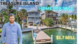 WATERFRONT HOME FOR SALE 4 BED | 3 BATH | TREASURE ISLAND