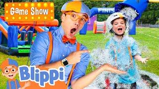 Blippi's Game Show - Water Bucket Challenge! | Episode 4 | Videos For Kids & Families