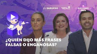 ¿Quién ha dicho más frases falsas o engañosas en los debates?