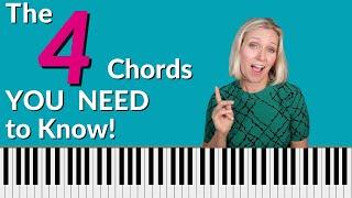 Four Piano Chords YOU need to know **FREE DOWNLOAD!!**