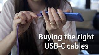 How to buy the right USB-C cables