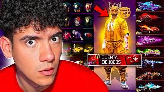 COMPRÉ una CUENTA de FREE FIRE de 1000 DÓLARES y ME IMPACTÓ  - TheDonato