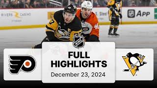 NHL Highlights | Flyers vs. Penguins | December 23, 2024