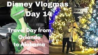 Disney Vlogmas Day 14: Travel Day from MCO to BHM | Exploring Christmas Tree Displays in Jasper