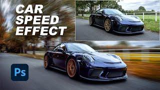 How to Make CARS GO FAST using PHOTOSHOP (0 - 60mph!!)