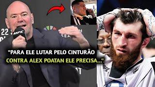 DEU PEN4 Repórter RUSS0 QUESTIONA Dana sobre Ankalaev NÃO LUTAR PELO CINTURÃO contra Alex Poatan