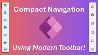 Using the Toolbar Control to Create a Modern Navigation Experience in Power Apps