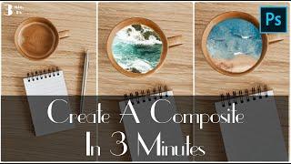 Photoshop Tutorial - Create A Composite in 3 Minutes | 3 Min. Ps