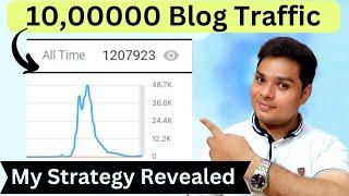 10,00000 Traffic Free Blog पर   6 Steps To Increase Blog Traffic | 100% Working Trick