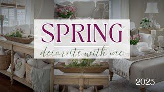 SPRING 2025 DECORATE WITH ME // LIVING ROOM STYLING // SPRING DECORATING IDEAS