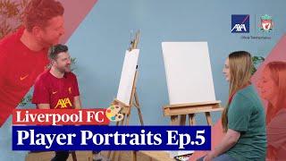 Liverpool FC Player Portraits Ep.5 | LFC Fan Courtney Neary & Paul Machin Painting Challenge |AXA UK