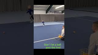 Keep Your Goal Clean! "Goalkeeper" Tennis Warmup Game