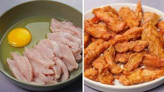 Instant Chicken Strips Recipe | Easy Chicken Snacks Recipe | Yummy