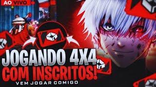 FREE FIRE AO VIVO JOGANDO 4X4 COM INSCRITOS AGORA SALINHA E CODIGO DE EQUIPEFENIX @BLKFENEXYT