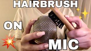 ASMR | INSTANT TINGLES | Fast & Aggressive Mic Scratching with Mini Paddle Hair Brush | No Talking