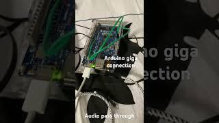 Arduino giga audio passthrough #arduino #audio   #shorts