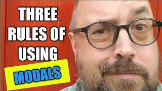 Three Rules of Modal Verbs : English Teacher Joe Crossman Modals