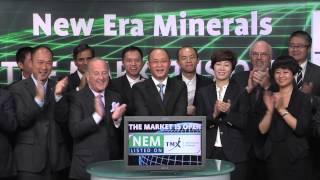 New Era Minerals Inc. (NEM:TSX-V) opens TSX Venture Exchange, June 27, 2014.