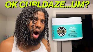 CURLDAZE, WHAT IS GOING ON HERE? | trying the tiktok viral hair cream