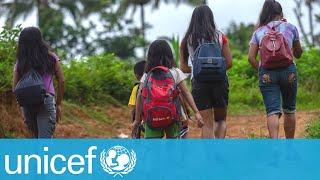 Children in remote Bangsamoro villages walk long hours to get to school