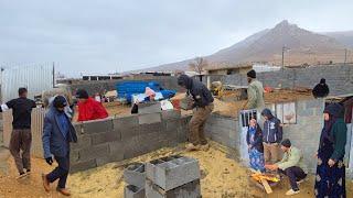 ️"Amir and Family: Building Their Dream Home on a Rainy Day!"