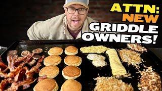 TIMED Big Griddle Breakfast on the Blackstone - Great Video for Beginners!  Best Tips and Tricks!